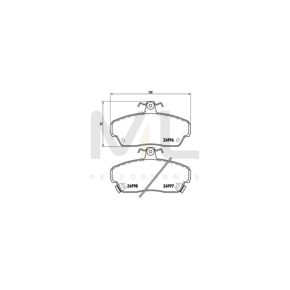 Brembo P 52 020 Brake Pad Set With Acoustic Wear Warning