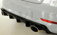 Rieger 00088159 Audi 8V Rear Diffuser for Sport Tailpipe Left & Right (A3 & S3) - Glossy Black