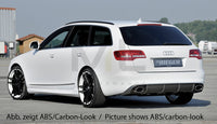 Rieger 00088045 Audi 4F A6 Rear Diffuser for Sport Tailpipe Left & Right - Glossy Black