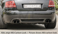 Rieger 00055270 Audi 8H A4 Rear Diffuser for Twin Tailpipe Left & Right -  Matte Black