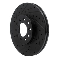 R1 Concepts R1 99-03 Ford Windstar Front Left Drilled & Slotted Black Brake Rotor