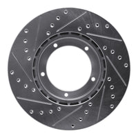 R1 Concepts R1 84-89 Porsche 911 Front Right Drilled & Slotted Silver Brake Rotor