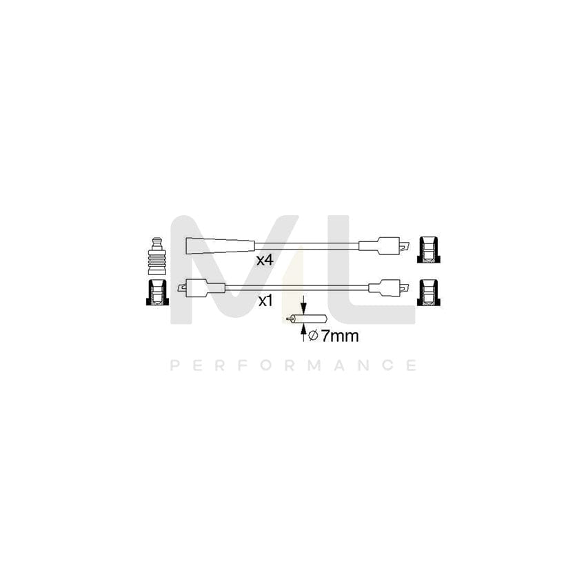 BOSCH 1 987 476 505 Brake Hose for FORD TRANSIT 280mm | Performance Parts Direct Car Parts