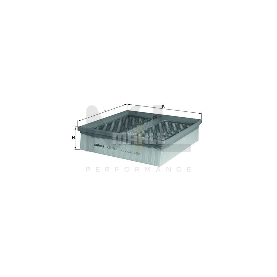 MAHLE ORIGINAL LX 312 Air Filter Filter Insert | Performance Parts DirectCar Parts