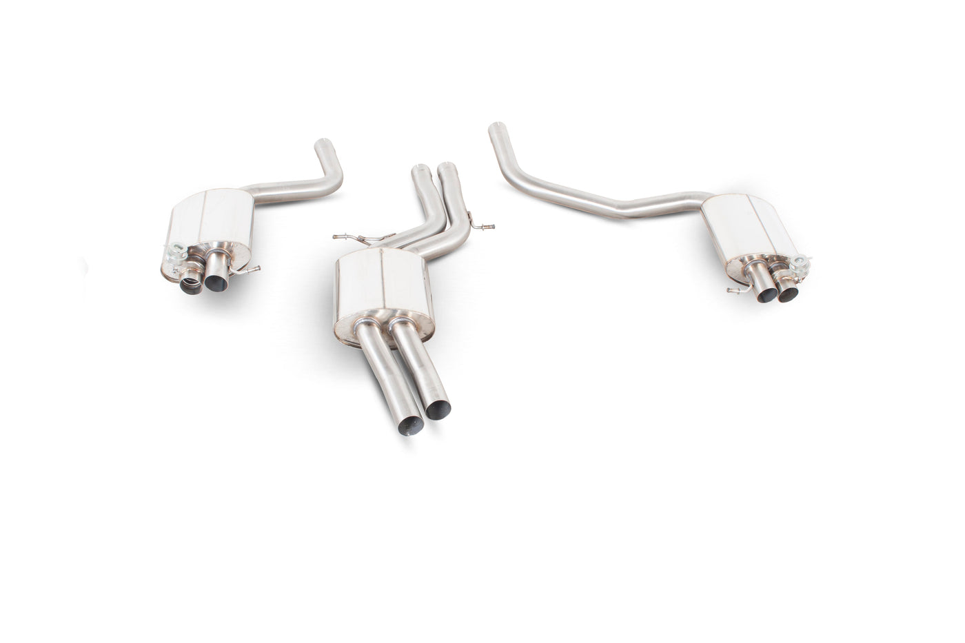 Scorpion SAU048 Audi RS4 B8 Resonated Half Exhaust System Inc Active Exhaust Valve