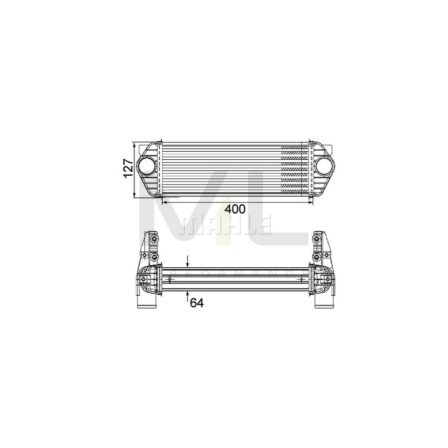 MAHLE ORIGINAL CI 168 000P Intercooler | Performance Parts DirectCar Parts