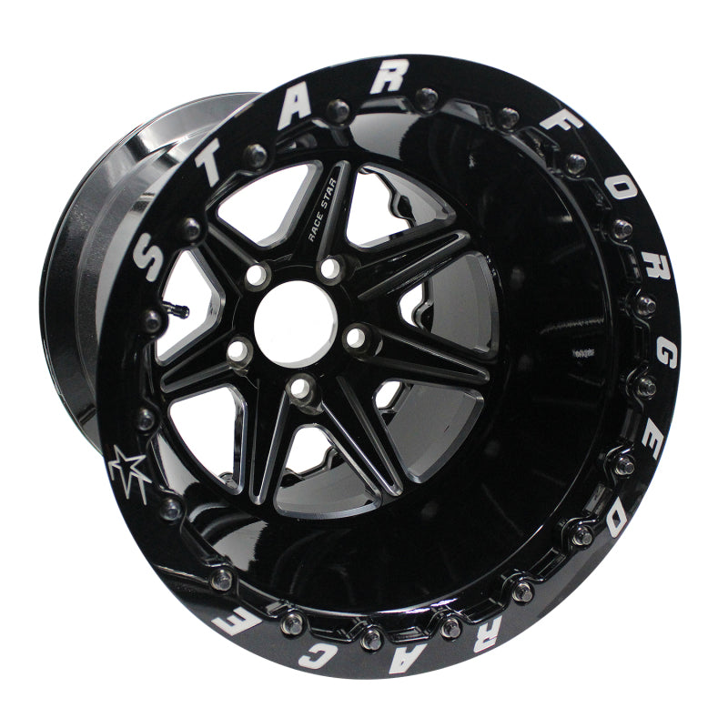 Race Star 72 ValStar 15x12 / 5x4.50BC / 5.5BS / 3.072in CB / Black w/Machined Accents Wheel