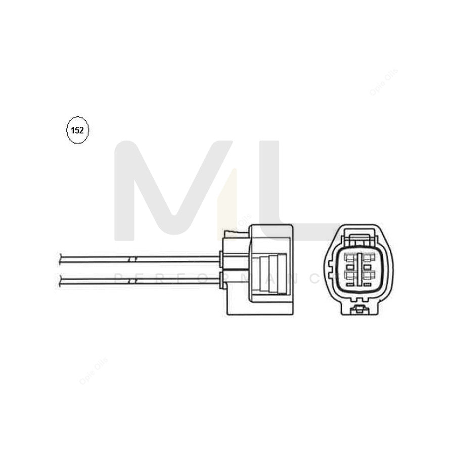 NTK Lambda Sensor - Oxygen / O2 Sensor OZA669-EE85 (NGK 95766)