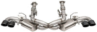 CORSA Performance Corsa 20-25 Corvette C8 3in Valved Cat-Back 4.5in Blk Quad Tips Fits Factory Perf Exhaust DeletesAFM