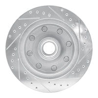 R1 Concepts R1 95-04 Ford E-250 Econoline Front Left Drilled & Slotted Silver Brake Rotor