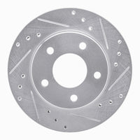 R1 Concepts R1 90-90 Pontiac 6000 Rear Right Drilled & Slotted Silver Brake Rotor