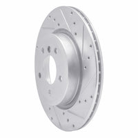 R1 Concepts R1 11-16 BMW Z4 Rear Right Drilled & Slotted Silver Brake Rotor