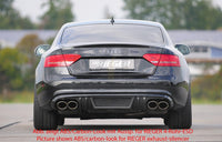 Rieger 00055415 Audi B8 B81 A5 Rear Diffuser for Original Tailpipe Left & RIght -  Matte Black