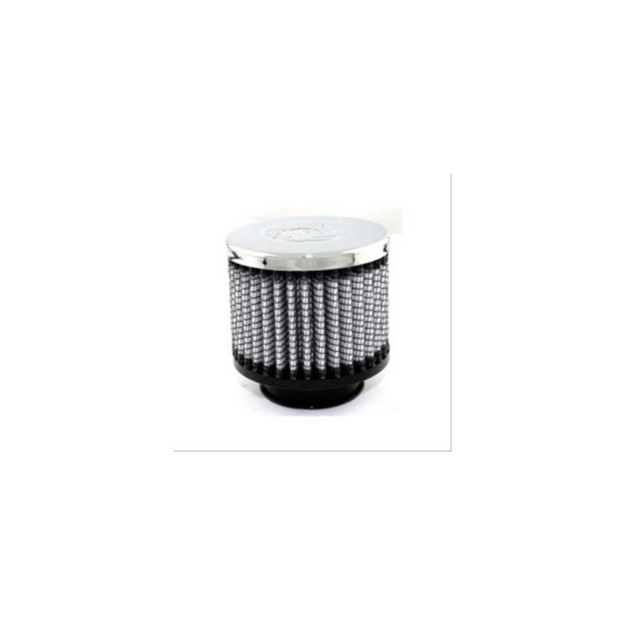 aFe 18-01501 1-1/2 IN F x 3 IN B x 3 IN T x 2-1/2 IN H - w/ Chrome Top Crankcase Vent Filter
