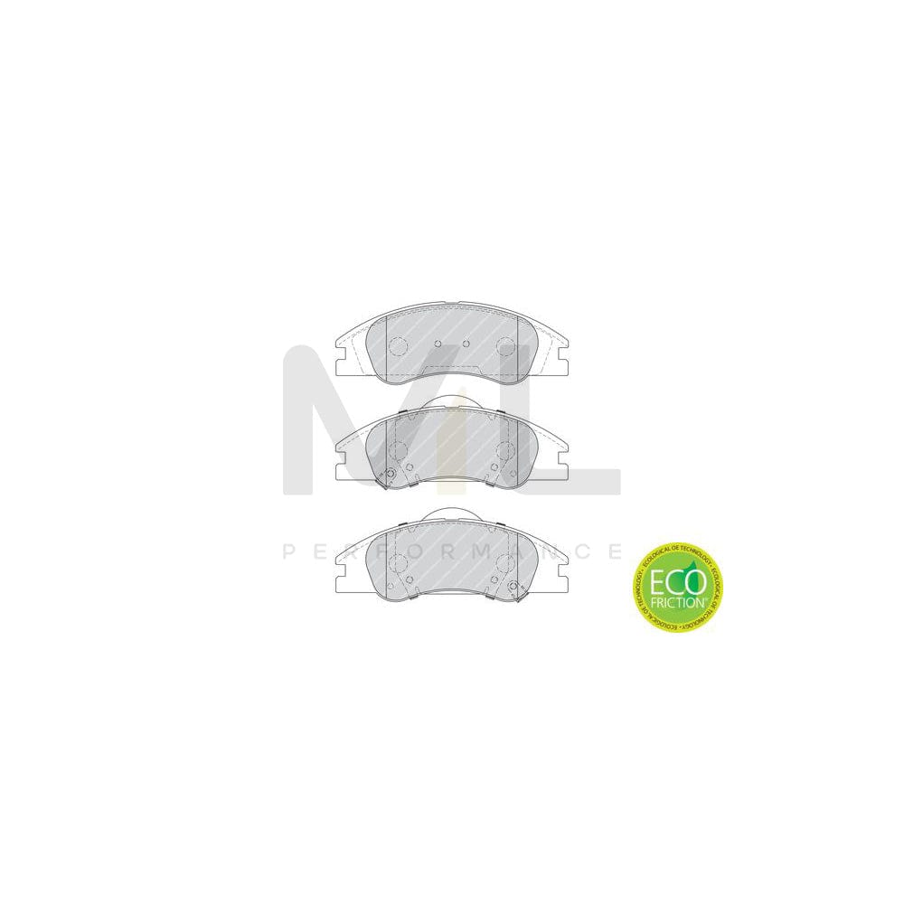 Ferodo Premier Eco Friction Fvr287 Brake Pad Set Incl. Wear Warning Contact, With Brake Caliper Screws, With Accessories | Performance Parts Direct Car Parts