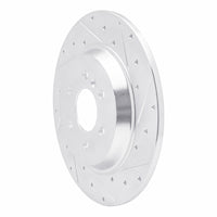 R1 Concepts R1 11-15 VPG MV-1 Rear Right Drilled & Slotted Silver Brake Rotor