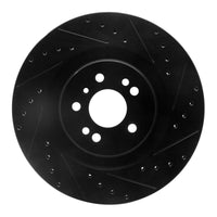 R1 Concepts R1 06-12 Mercedes-Benz R350 Front Right Drilled & Slotted Black Brake Rotor