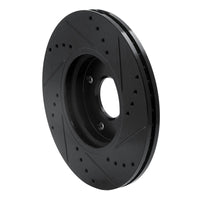 R1 Concepts R1 14-23 Ford Fiesta (USA/Canada) Front Left Drilled & Slotted Black Brake Rotor