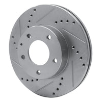 R1 Concepts R1 92-95 Mazda MPV Front Left Drilled & Slotted Silver Brake Rotor