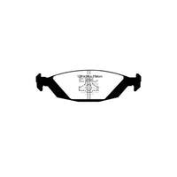 EBC PDKR799 Saab Ultimax Rear Brake Pad & Plain Disc Kit - Girling/TRW / ATE Caliper (Inc. 900 & 9000)