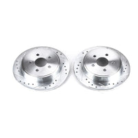 PowerStop Power Stop 03-07 Chrysler PT Cruiser Rear Evolution Drilled & Slotted Rotors - Pair