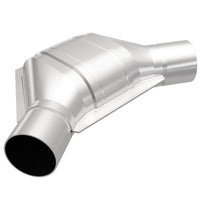 MagnaFlow Universal Catalytic Converter 2.25 inch Angled O/O PC2 Front