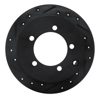 R1 Concepts R1 97-04 Mitsubishi DIAMANTE Rear Left Drilled & Slotted Black Brake Rotor