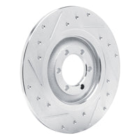 R1 Concepts R1 75-79 Alfa Romeo Sport Rear Left Drilled & Slotted Silver Brake Rotor