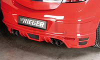 Rieger 00051236 Opel Astra H GTC Rear Diffuser for Twin Tailpipe Left & Right