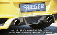 Rieger 00058948 Opel Corsa D Rear Diffuser for Tailpipe Left & Right