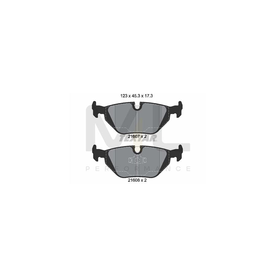 TEXTAR 2160702 Brake pad set prepared for wear indicator
