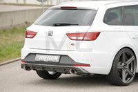 Rieger 00099285 SEAT 5F Leon FR Rear Diffuser for Sport Tailpipe Left & Right - Carbon-Look