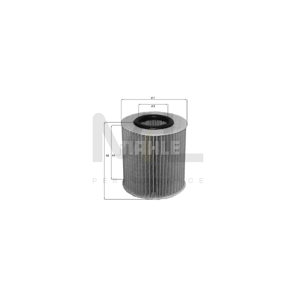 MAHLE ORIGINAL OX 260D Oil Filter Filter Insert | Performance Parts DirectCar Parts