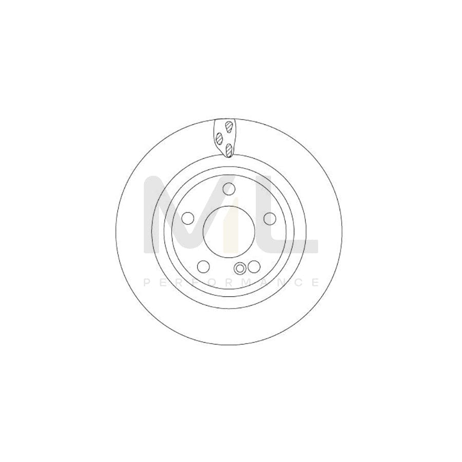 TRW DF6887 Brake Disc Vented, Painted | Performance Parts Direct Car Parts