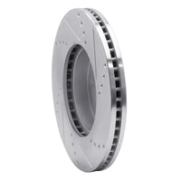 R1 Concepts R1 15-19 Subaru Legacy Front Left Drilled & Slotted Silver Brake Rotor