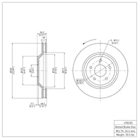 DFC 88-96 Chevrolet Corvette Left Front Brake Rotor