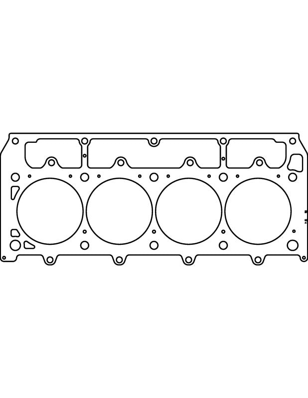 Cometic Gasket Cometic GM LSX Gen-4 Small Block V8 .044in MLX Cylinder Head Gasket - 4.200in Bore - RHS