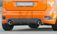 Rieger 00099252 Ford Focus 2 ST Rear Diffuser for Original Tailpipe Left & RIght - Carbon-Look