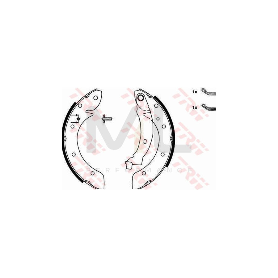 TRW GS8620 Brake Shoe Set | Performance Parts Direct Car Parts