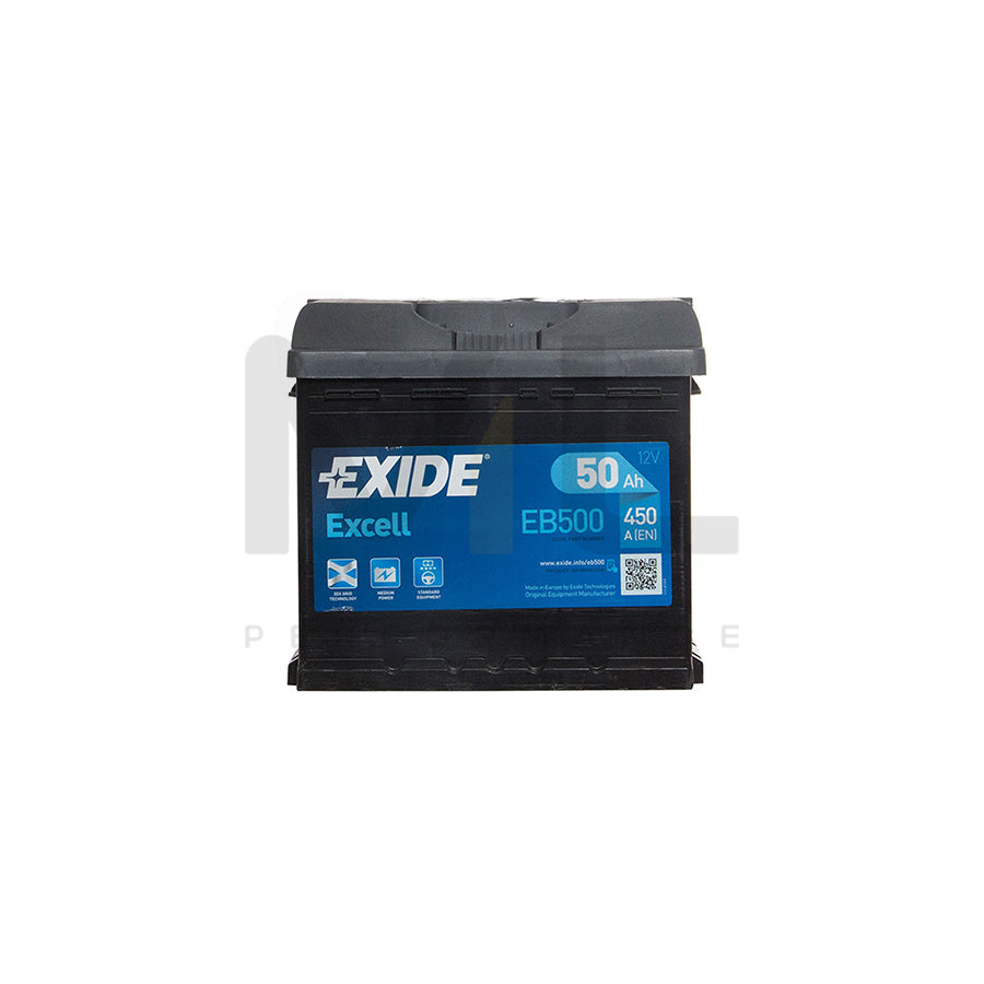 Exide Excell 012 EB500 W079SE Car Battery - 3 Year Guarantee