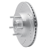 R1 Concepts R1 82-87 Volvo 740 Front Left Drilled & Slotted Silver Brake Rotor