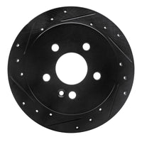 R1 Concepts R1 98-05 Mercedes-Benz ML320 Rear Left Drilled & Slotted Black Brake Rotor