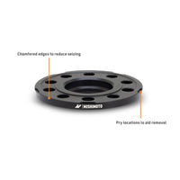 Mishimoto Wheel Spacers - 5x120 - 72.6 - 12 - M14 - Black