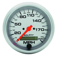 Autometer Ultra-Lite 85.7mm In-Dash Electronic Programmable 200 MPH Speedometer
