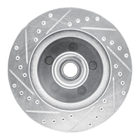 R1 Concepts R1 1987-1990 Dodge Dakota RWD Front Right Drilled & Slotted Silver Brake Rotor