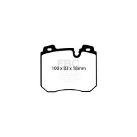 EBC DP3886C BMW E32 E31 E34 Redstuff Front Brake Pads - ATE Caliper (Pair)