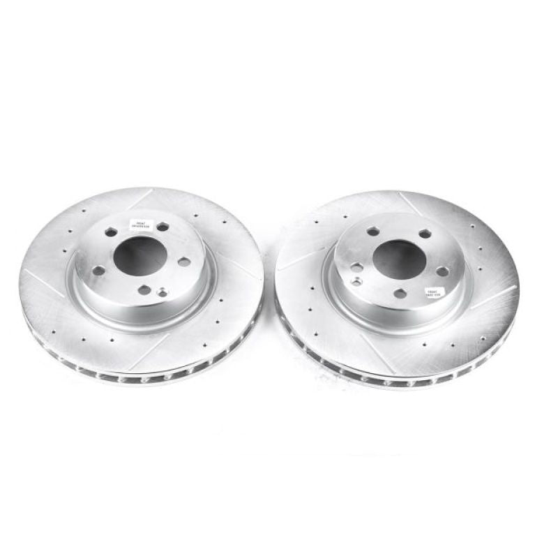 PowerStop Power Stop 2006 Mercedes-Benz E350 Front Evolution Drilled & Slotted Rotors - Pair