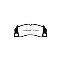 EBC DP82206RPX Porsche RP-X Full Race Front Brake Pads - Brembo Caliper 2 |