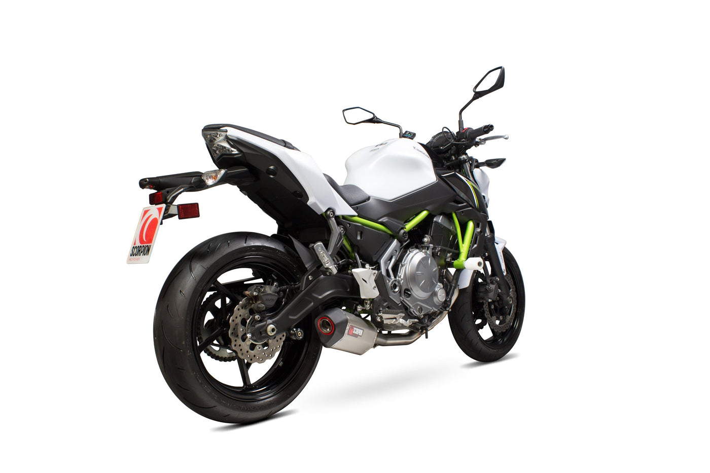 Scorpion RKA117SYSTEO Kawasaki Z650 Serket Parallel Full Exhaust System - Titanium Sleeve