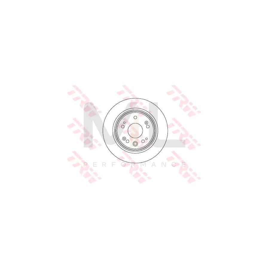 TRW DF8083 Brake Disc Solid, Painted | Performance Parts Direct Car Parts